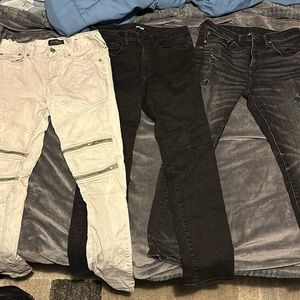 3 Pairs of Men’s jeans American Eagle, Express, PacSun all 31 inch waist